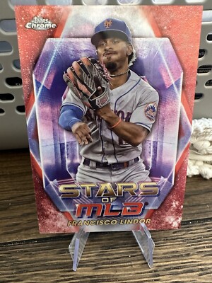2023 Topps Series 1 Red Francisco Lindor Stars of the MLB /75