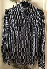 VIVIENNE WESTWOOD MAN Sz II S-M London Button Shirt -Wide Collar-Italy-ORB Logo