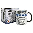 West Brom Supporter Mug Funny I SUPPORT cup Xmas Present Gift Bromwich Football
