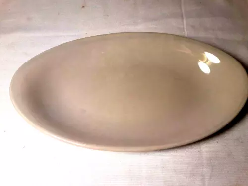 Vintage Ballerina by Universal Oven Proof Beige Oval Serving Dish 9.5"x5",  USA!