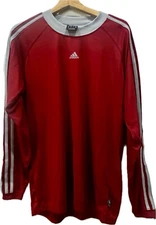 adidas Supertech Long Sleeve Shirt Climalite Saturn (Red ) M New W/tags