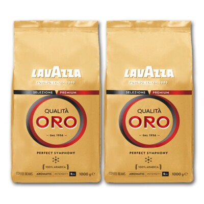 2 KG Lavazza Qualità Oro Kaffeebohnen