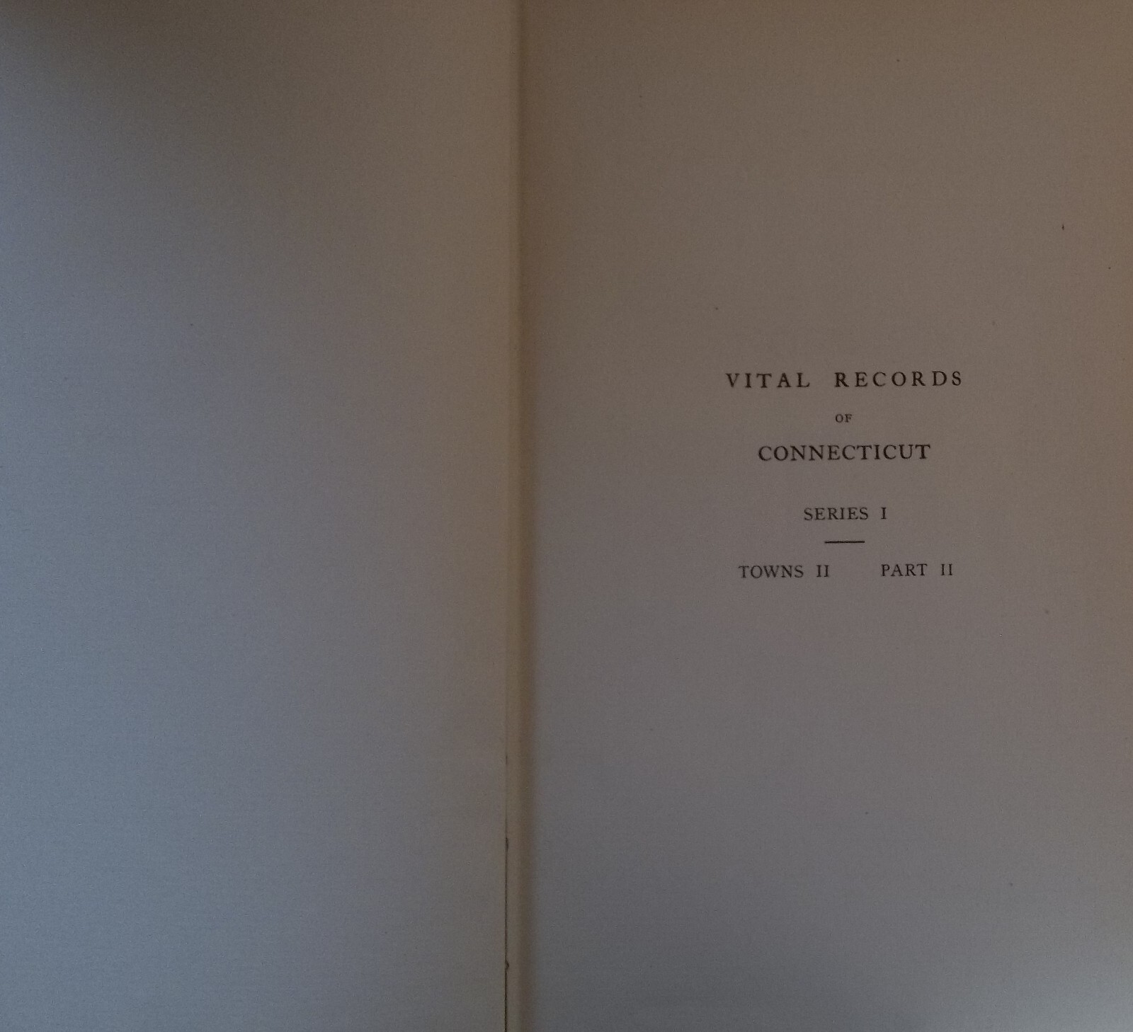 VITAL RECORDS OF NORWICH CT, parts 1 and 2. 16591848. pub 1913. used