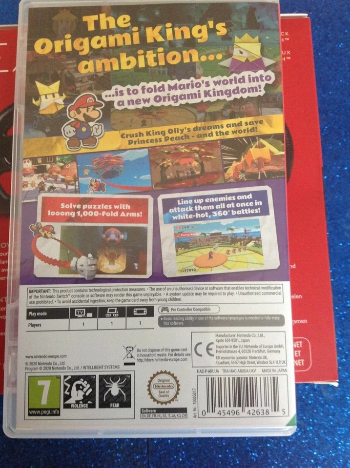Paper Mario: The Origami King (Nintendo Switch, 2020) - CARTRIDGE ONLY, photo 3 of 5