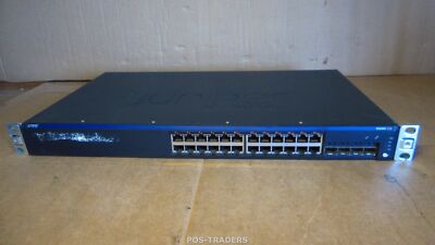 Juniper EX2200-24P-4G Gigabit 24-Port PoE Switch + 4x 1GB SFP Ports + RACK EARS