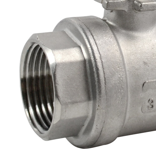 1 inch Ball Valve,Female NPT 316 Stainless Steel Full Port,2-Piece, 2Pack - Picture 2 of 4