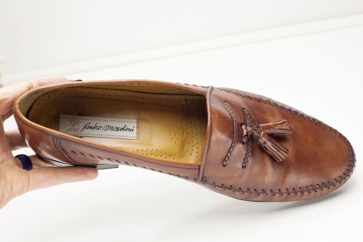 Sandro Moscoloni 13 Brown Tassel Loafers Men display picture 2