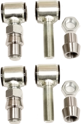 #ad 2 Pairs 4 Link Bar Rod End 1.75 Wide LH amp; RH 3 4quot; Thread Bushings 5 8 thru bolt $98.99