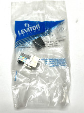 Lot Of 24x Leviton 41106-RI6 Voice Grade Snap-In, 6P6C, USOC Jack, Ivory