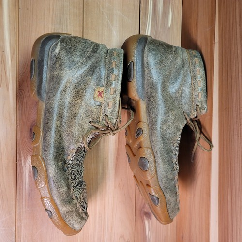 Bomber Twisted X donna 9M lavorato chukka guida pelle MOC marrone WDM0080 - Foto 7 di 10