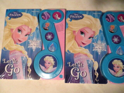 Disney Frozen - Let It Go Little Music Note Sound Book- (Play-A-Song) NEW-2 LOT