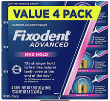 Fixodent Complete Original Denture Adhesive Cream, 4 pk./2.4 oz.