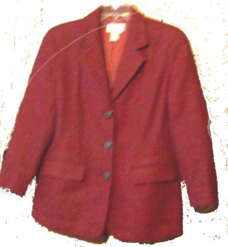 Talbots Wool Blazer Suit Jackets in Blue, Red, Maroon & Camel Beige Sizes 6- 8 - Picture 15 of 18