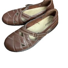 Irrefour Brown Cut-Out Buckle Comfort Mary Ja...