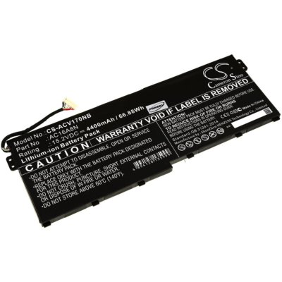 Akku für Laptop Acer VN7-792G 15,2V 4400mAh/66,9Wh Li-Ion Schwarz