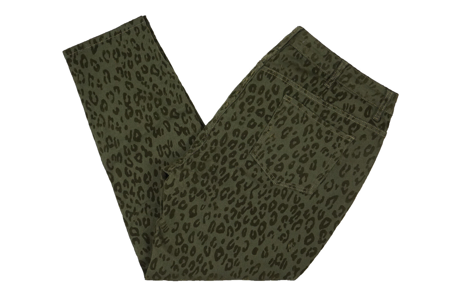 Pantalón vaquero mujer Alba Moda talla 42 48 caqui verde oliva estampado