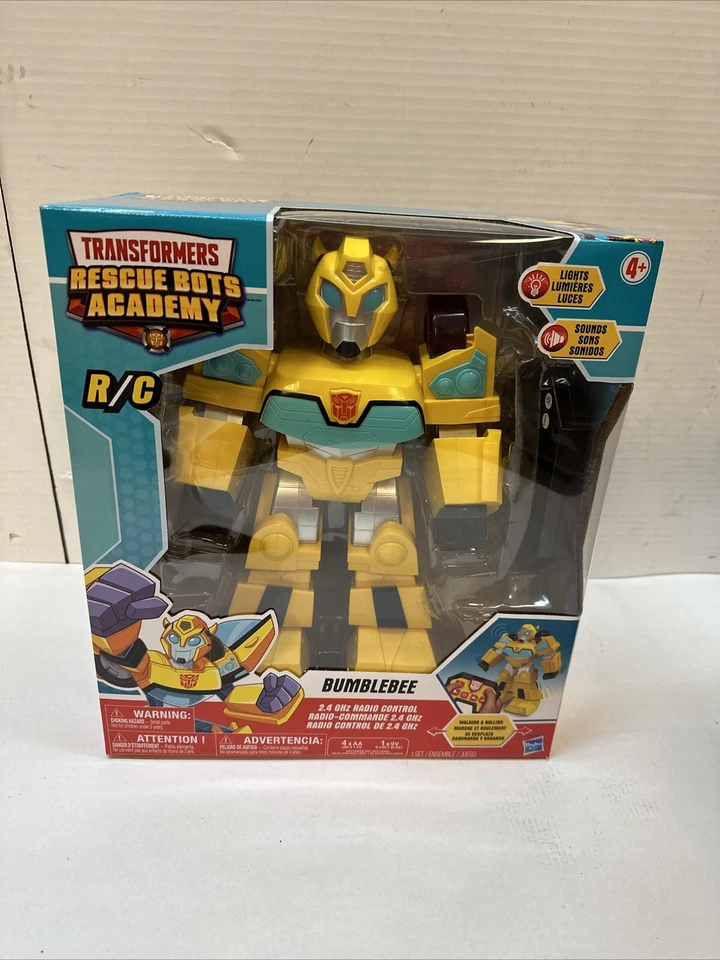 Hasbro: Transformers Rescue Bots Academy: Bumblebee RC Robot -  12" Walking - Image 2 of 4
