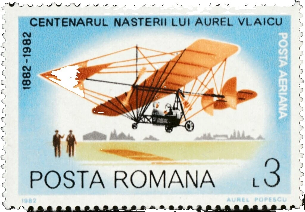 Correo aéreo de la aviación Estampillas Rumanas