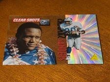1995 Pinnacle Clear Shots Barry Sanders #6 Hall of Famer Rare Acetate Insert !!