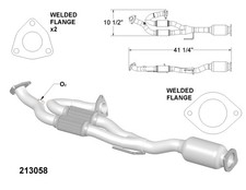Rear Catalytic Converter For 2005-2006 Nissan Altima Se-r 3.5l V6 Gas Dohc
