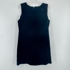 GAP Velvet Shift Dress Green Sleeveless Mini Party Size 8