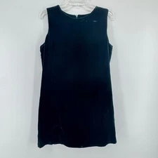 GAP Velvet Shift Dress Green Sleeveless Mini Party Size 8