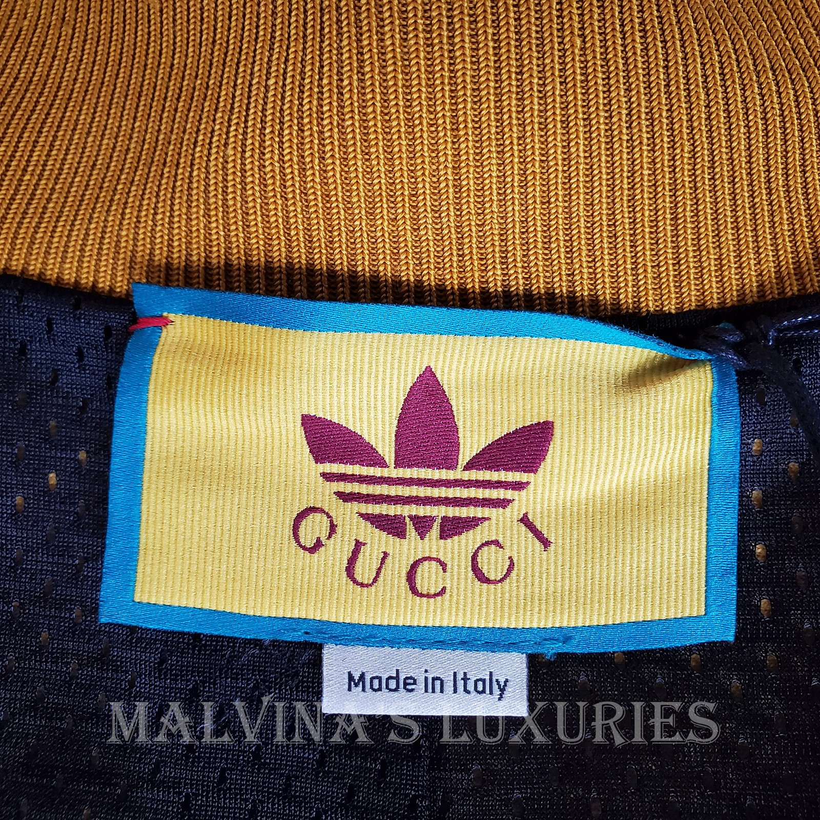 GUCCI JACKET X ADIDAS MACRO GG LOGO TREFOIL COTTON CHENILLE $2,500 sz L / LARGE image 9