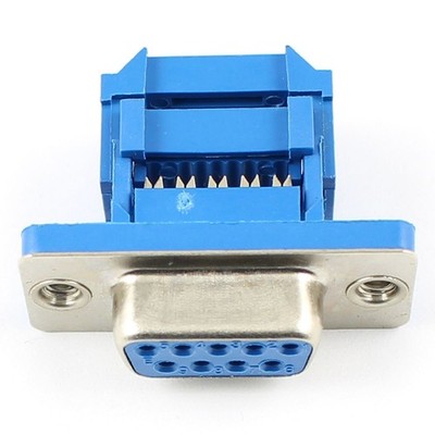 5Pcs D-SUB 9 Pin Female IDC Type Adapter Connector For   Cable DB9 *la