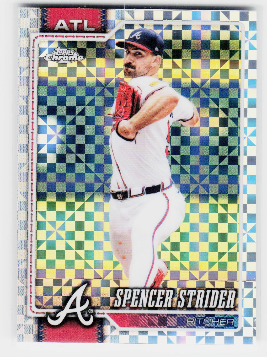 2026 Topps Chrome #110 Spencer Strider X-Fractors
