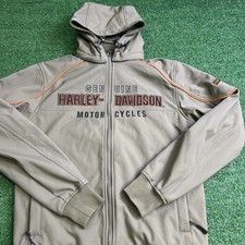 HARLEY DAVIDSON Men's Idyll Soft Shell Hooded Jacket Green Mens Size Small