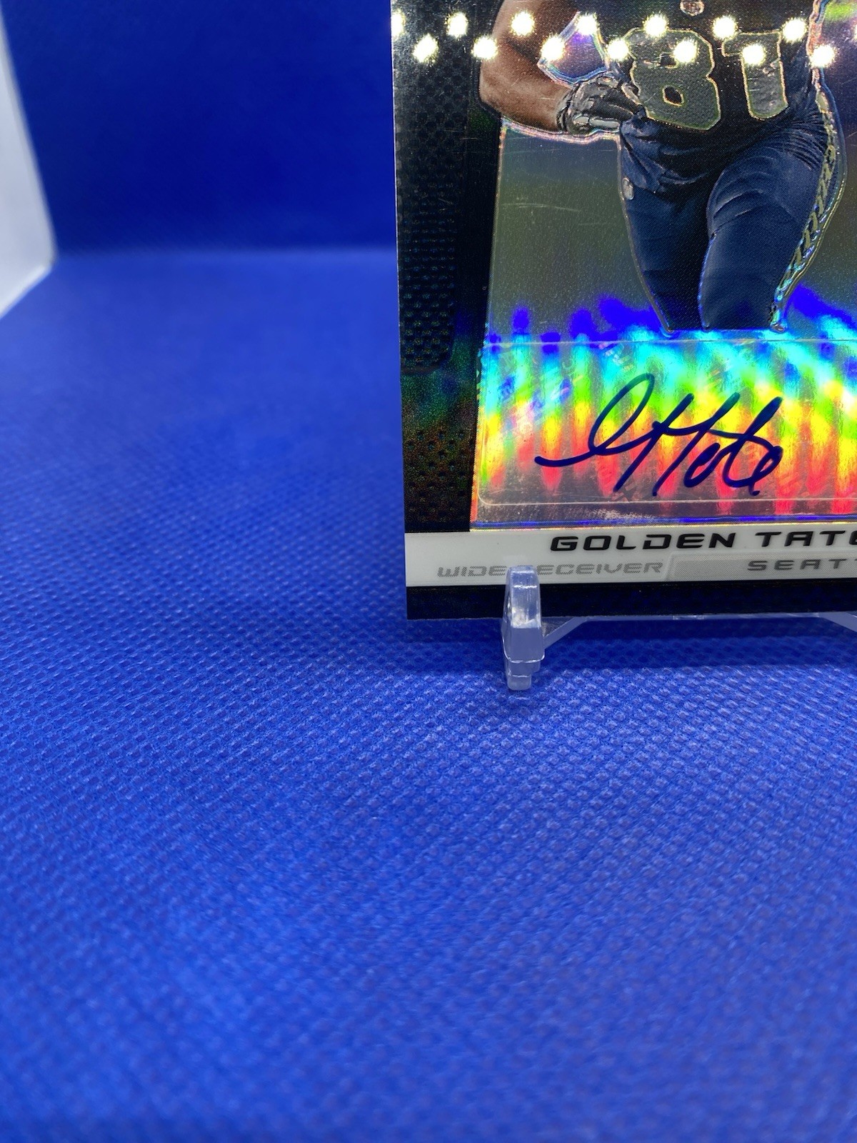 2013 Panini Prizm Golden Tate Auto Black Ssp #d /25 #135 Seahawks Autograph 🔥 view 5