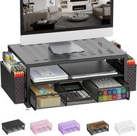 MonitorstäNder, Schreibtisch Organizer Mit Schublade Und 2 Stifthaltern, Monitor
