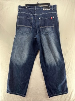 Vintage Southpole 3180 Mens Size 36 X 31 Jeans Y2K Red Tab Baggy