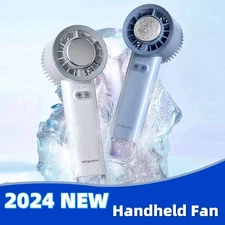 Summer Gadget Handheld Turbo Jet Fan Mini Portable Ice Cold Fan Generation Brush