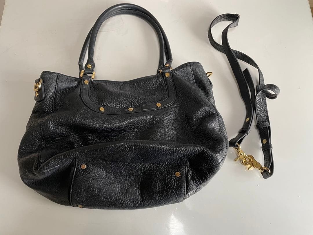 Tory Burch 2-way Amanda Tote Bag Leather Black Women's From Japan thumbnail 12