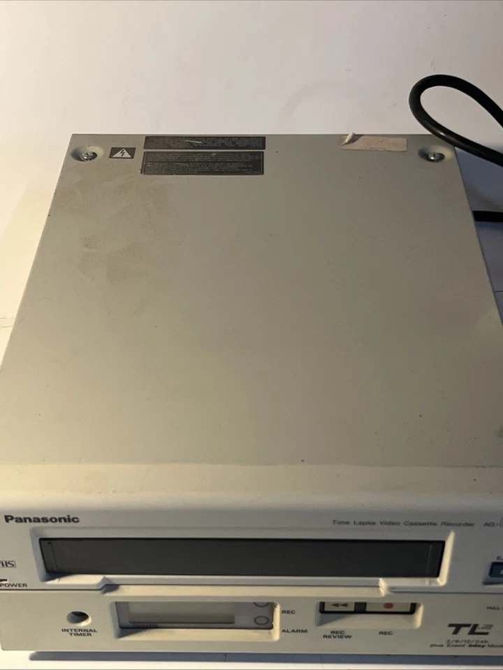 Panasonic AG-6124 Time Lapse Video Cassette Grabadora VHS Seguridad *TAL CUAL Foto 3 de 4