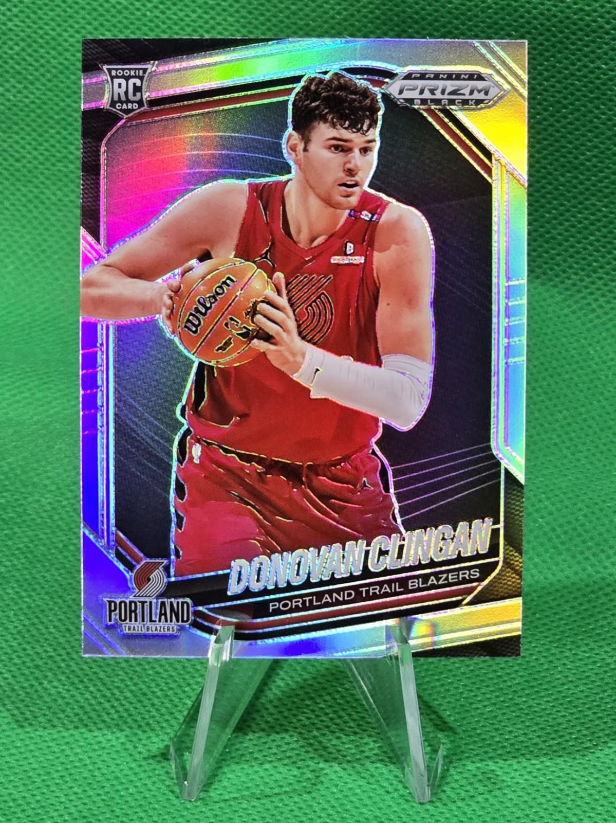🔥 Donovan Clingan (RC) 🔥 2024-25 Panini Prizm Black - #131 Silver Prizm