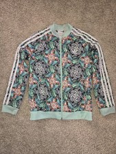 Adidas Originals SST Superstar Track Jacket Youth M Blue Zoo Full Zip Stripes