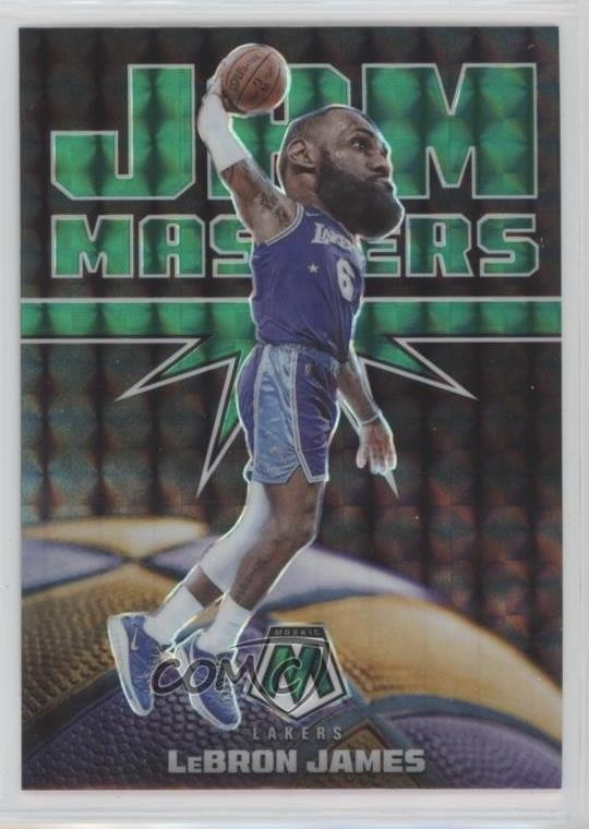 2021-22 Panini Mosaic Jam Masters Green Mosaic Prizm LeBron James #1 0o3x