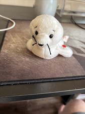 Ty Seamore the White Seal Beanie Baby 2nd Gen Tush Tag Retired Tag Errors
