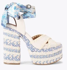 KURT Geiger CHELSEA SCARF PLATFORM HEEL SZ 40.5 NWOB  Floor models