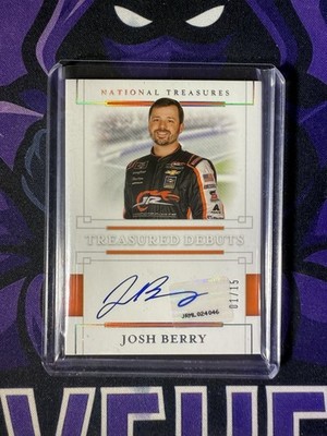 2021 Panini National Treasures NASCAR Josh Berry Treasured Debuts #1/15