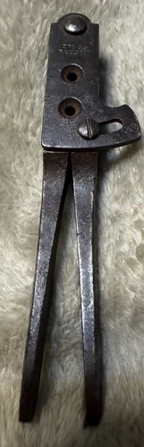 Antique Civil War COLT'S PATENT 2 Cavity Bullet Mold .44 Cal Colt Model 1860