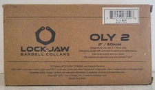 Lock-Jaw Barbell Collars Oly 2 Use with 2" / 50mm Bars OL2-BLK Black NEW