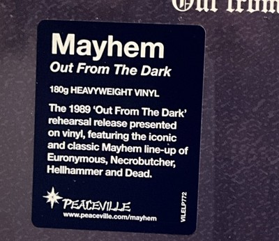 Mayhem - Out of the Dark LP 2019 Peaceville – VILELP772 [Sealed