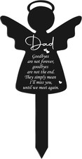 Dad Memorial Grave Marker Acrylic Angel Garden Stake Waterproof Cemetery Memoria