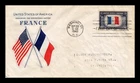 DR JIM STAMPS US COVER FRANCE OVERRUN COUNTRIES FDC SCOTT 915 GRIMSLAND