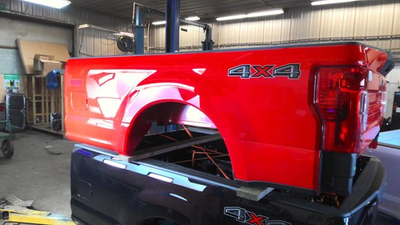 #ad 8FT RED Pickup Box bed Assembly FORD F250 SD PICKUP 17 18 19 20 21 22 $500.00