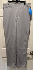NEW Men  s Champro Large Grey Open Bottom Baseball Pants Baggy Fit
