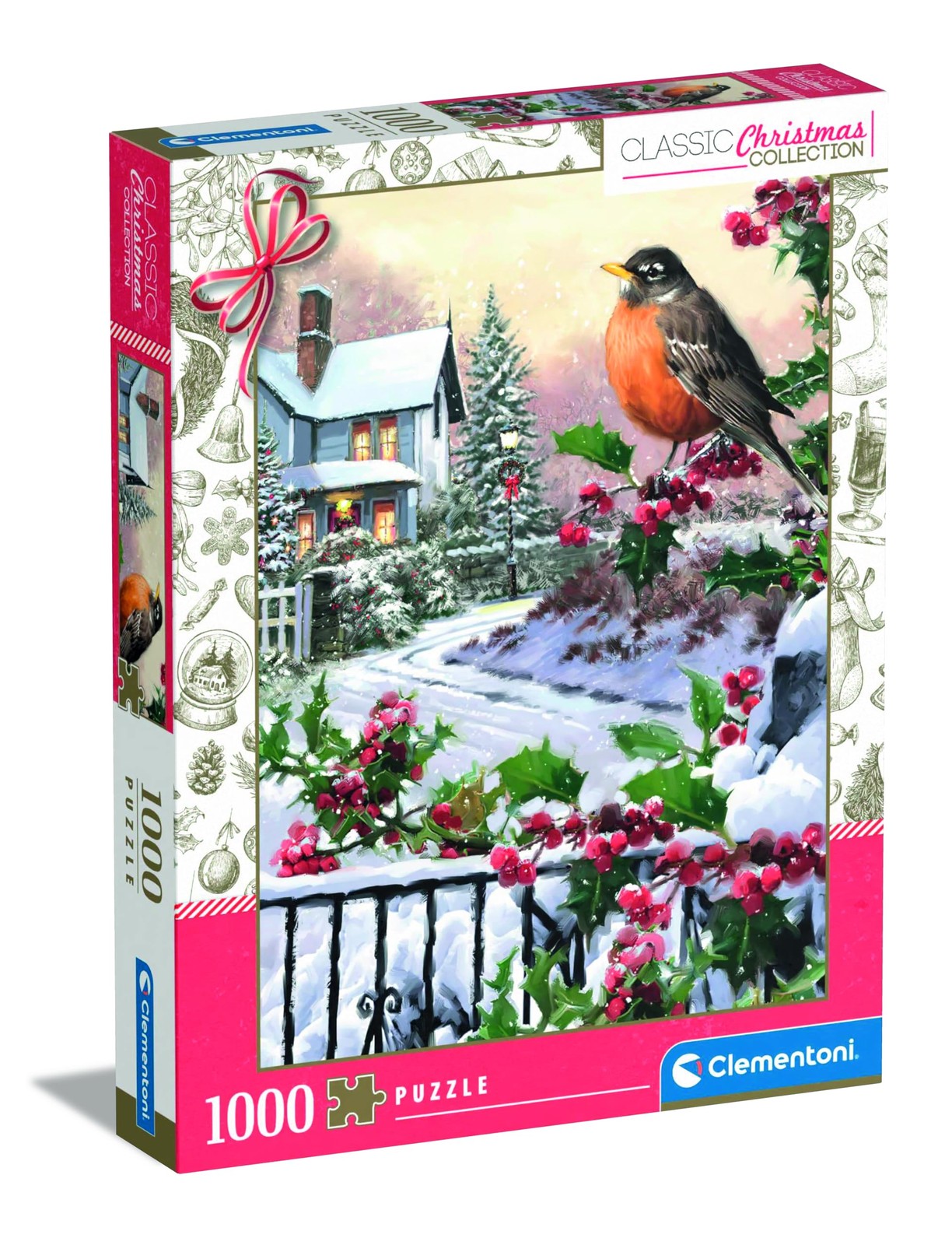 Clementoni Jigsaw Puzzle Collection - Robin And Holly 50 x 69, Multicoloured